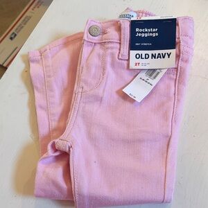 NWT Old Navy Light Pink Rockstar Jeggings for Kids